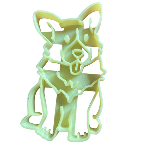 Vykrajovátko corgi sedící, 8cm a jiné rozměry