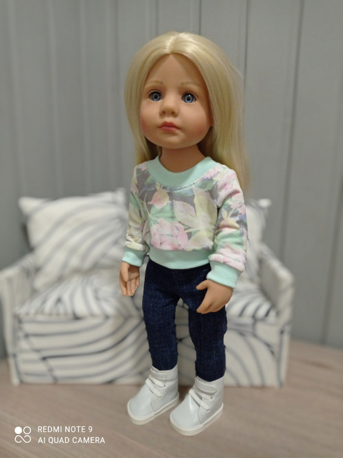Mikinka pro panenky typu Götz Little Kidz 36cm