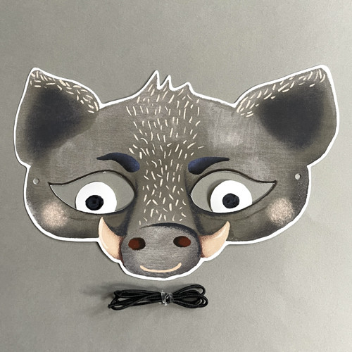 Papírová maska Divočák