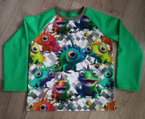 Dětské triko chameleon vel.122 SLEVA