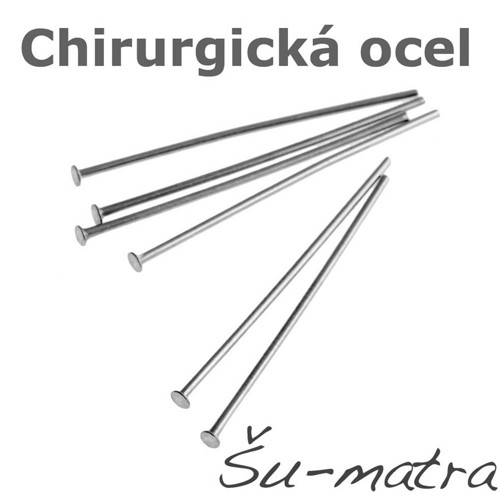 Ketlovací nýty z chirurgické oceli,50 mm(100 ks)