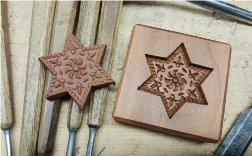 Hvězdička-dřevěná forma 5x5cm