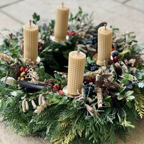 Advent/Vánoce/zimní/celoroční věnec, 100% přírodní