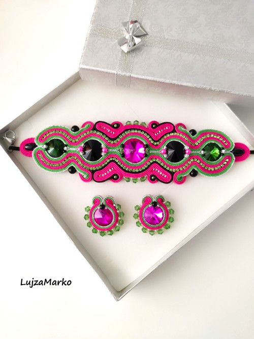 Felisa elegantní soutache/sutaš souprava