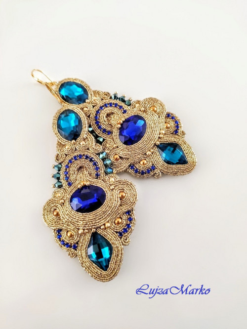 Donatella výrazní elegantní soutache/sutaš náušnic