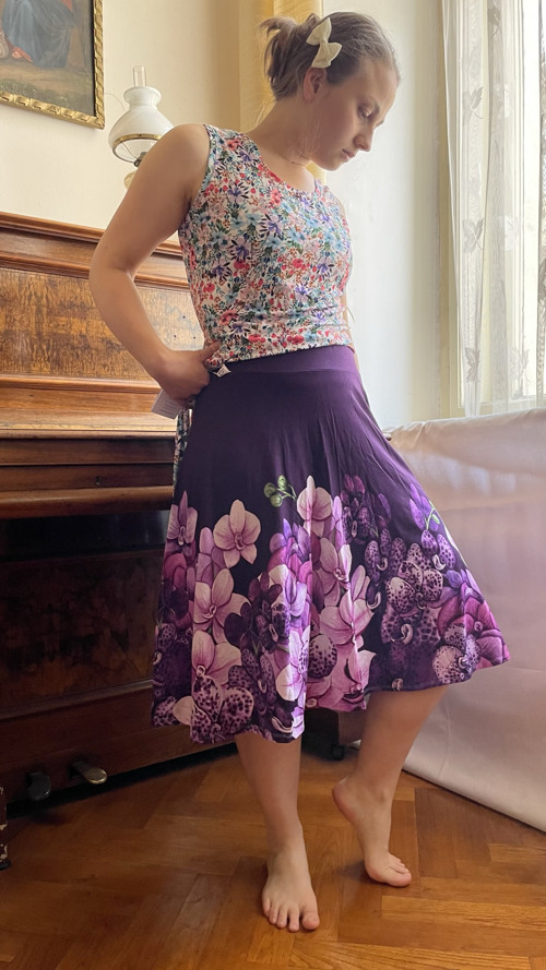 Sukně Orchidej