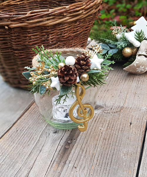 Svícínek s houslovým klíčem — foto 1