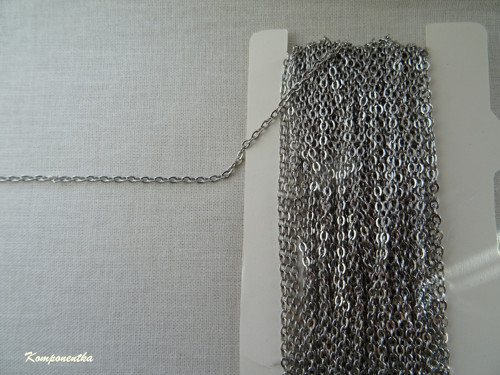 Kovový řetízek nerez ocel 2x2,5mm 1,5m