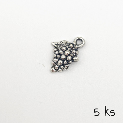 Hroznové víno, 18x12 mm, 5 ks