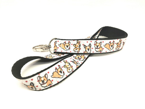 Klíčenka WELSH CORGI PEMBROKE s karabinou, dlouhá