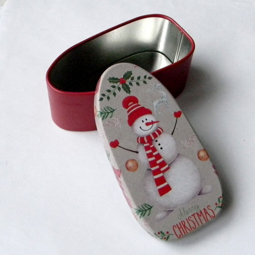 Vánoční kovová krabička 10,5cm x 5,5cm