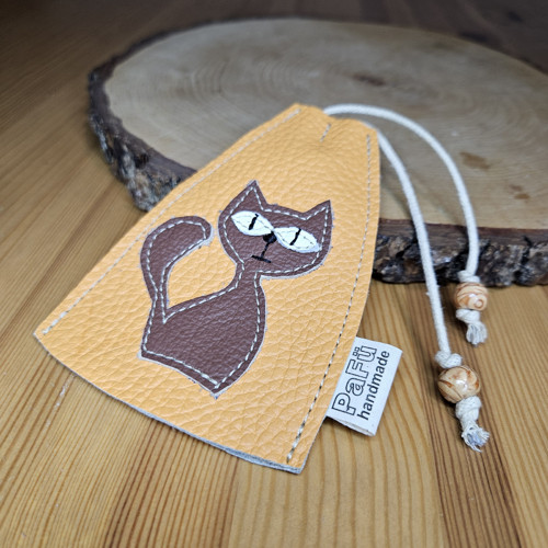 Kožené pouzdro na klíče zatahovací - klíčenka