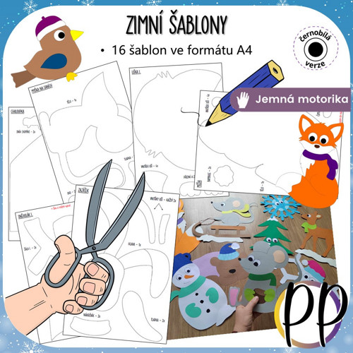 Zimní šablony - výzdoba (PDF)