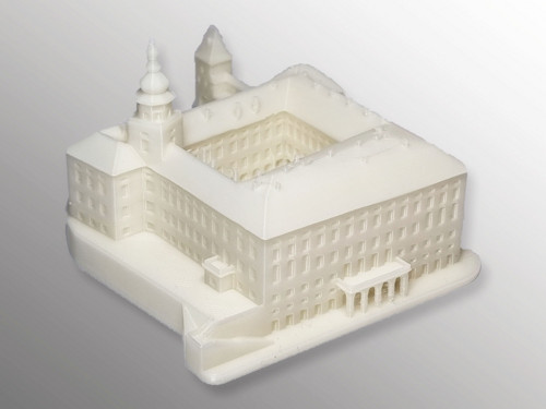 MINI Model zámku Kroměříž vytvořený 3D tiskem