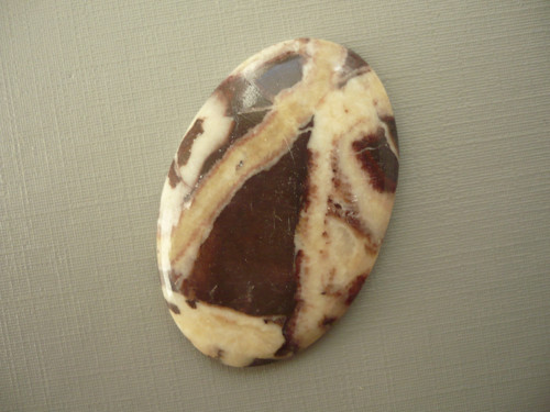 Kabošon - jaspis zebra 42 mm, č.18f