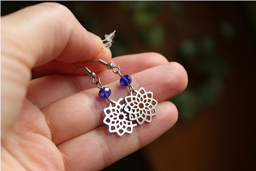 Chakra SAHASRARA. Chir.ocel. Náušnice