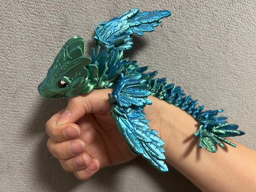Mládě Opeřeného Hada - 25 cm - 3D Tisk — foto 1