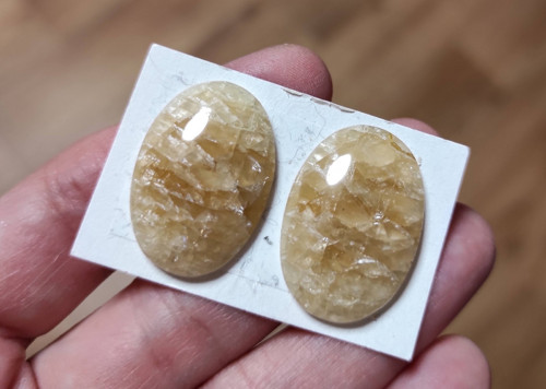Kalcit - pár, ID 3245, 27x18 mm
