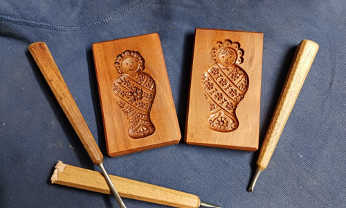 Miminka 2ks-dřevěná forma 10x5cm