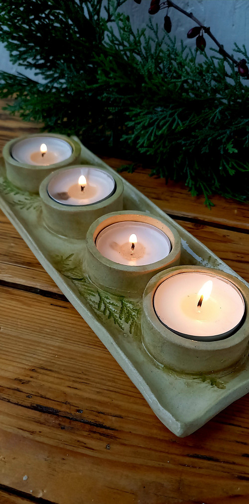 Adventní svícen jehličnan — foto 1
