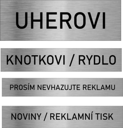 Jmenovky pro zákazníka — foto 1