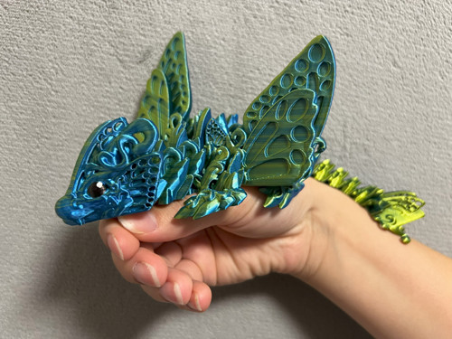 Motýlí Drak - 23 cm - 3D Tisk — foto 1