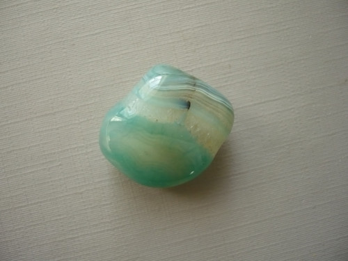 Troml. kámen – achát zelený 23 mm, č.2f