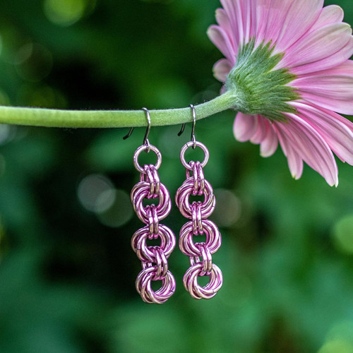 Chainmaille náušnice NO.09
