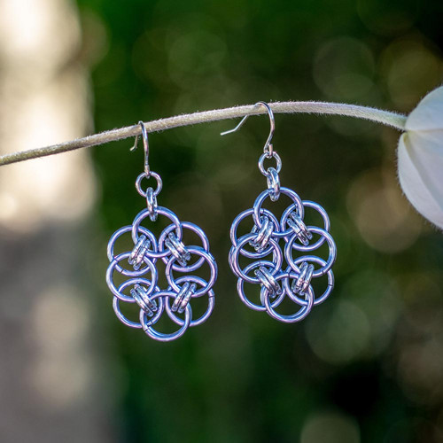 Chainmaille náušnice NO.21