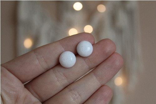 Puzetky s jadeitem, 12 mm