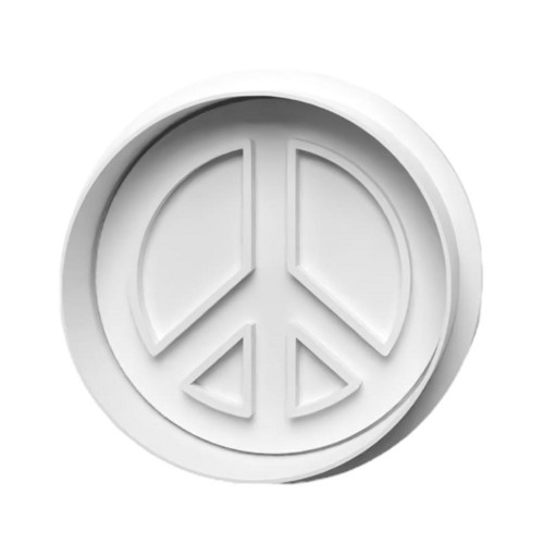 Vykrajovátko Mír, hippie, květinové děti