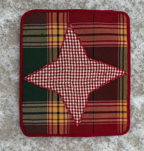Vánoční podložka s hvězdou 20x23cm