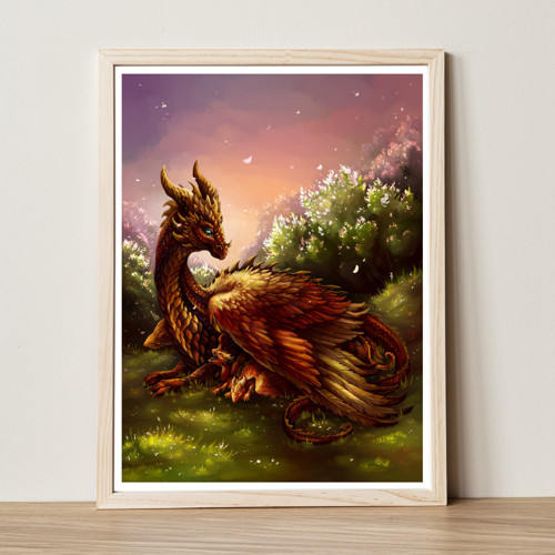 Plakát - Ilustrace Dráčata