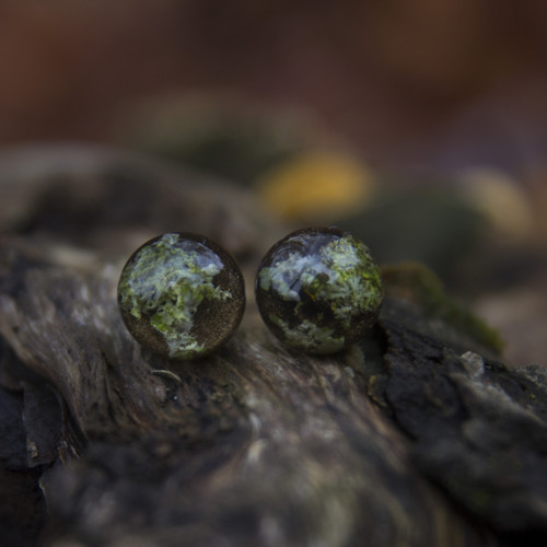 Náušnice lišejník 12 mm — foto 1
