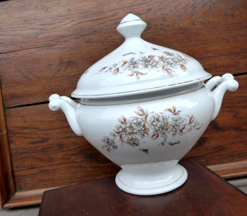 Včelky...starožitná porcelánová terina