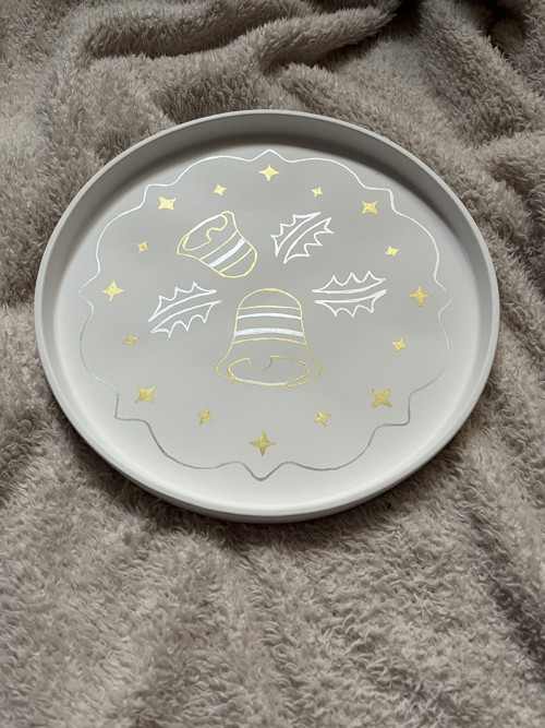 2D Kulatý podnos 25 cm (ručně malovaný)