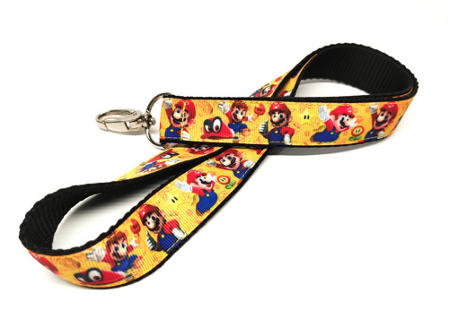 Klíčenka SUPER MARIO s karabinou, dlouhá