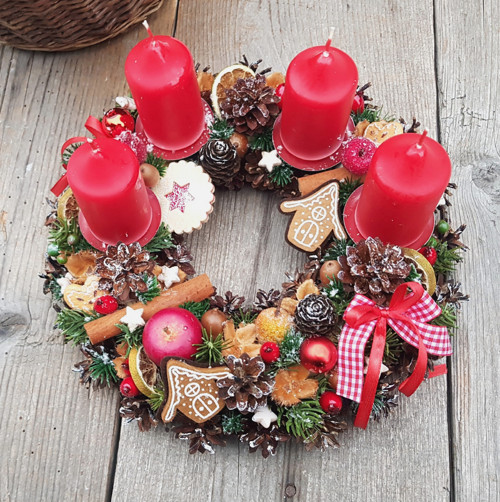 Adventní věneček na stůl — foto 1
