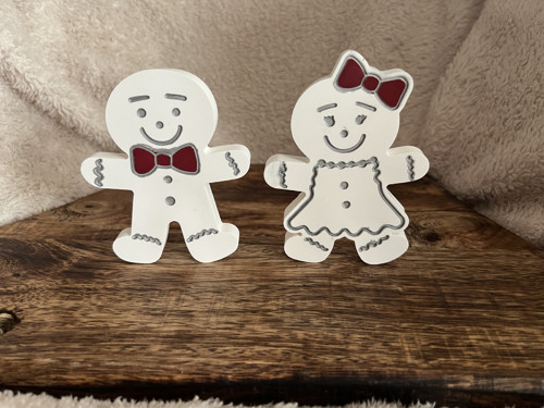 2D Perníčky kluk a holka (stříbrná)