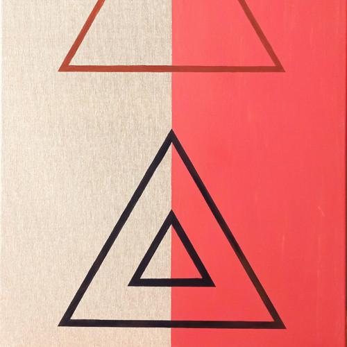 GEOMETRIE 3.7/8 B70, autorská malba na plátně