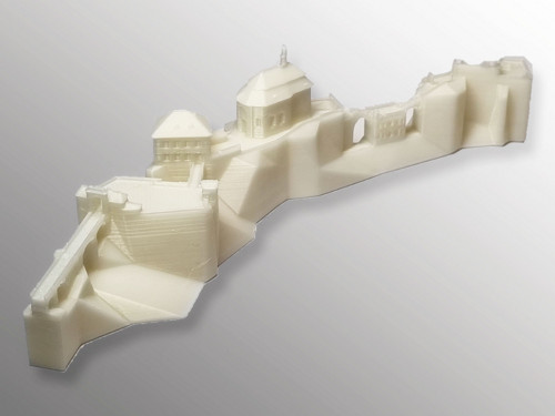 MINI 3D tisk modelu zámku Valdštejn