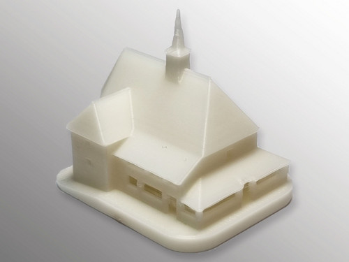 3D tisk modelu kostela sv. Ondřeje v Hodslavicích