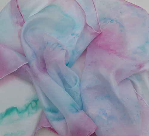 Srdeční čakra - šála 130 x 35