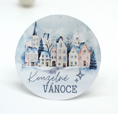Samolepky Kouzelné Vánoce 12 ks - velké