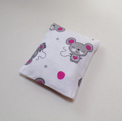 Pohankový polštářek 18 x 15 cm - myška