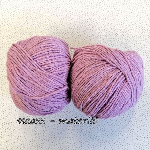 Příze Ally cotton ~ světle fialová 023