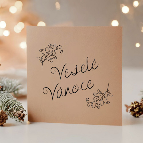 Vánoční přání VESELÉ VÁNOCE