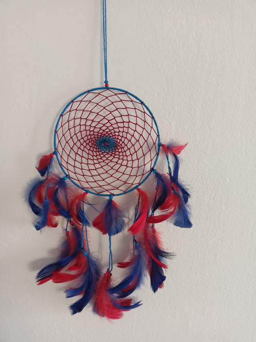Lapač snů modro červený — foto 1