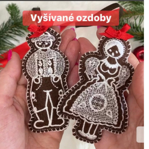 Vyšívaný panenka nebo panáček