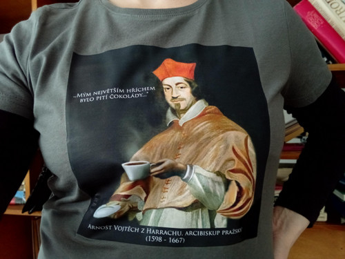 Čokoládový hřích (p. tričko s potiskem, S šedé)